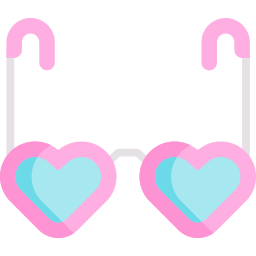 lunettes coeur Icône