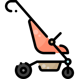 Baby stroller icon