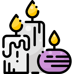 Spa candles icon