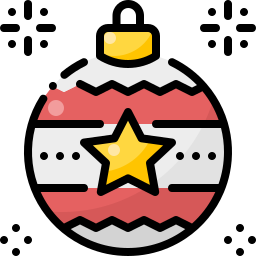 Christmas ball icon