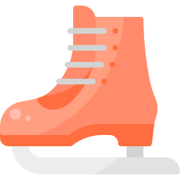 Ice skating shoes icon