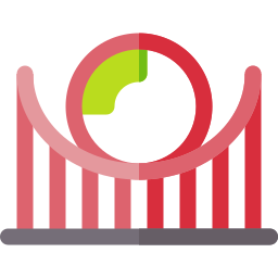 montanha russa Ícone