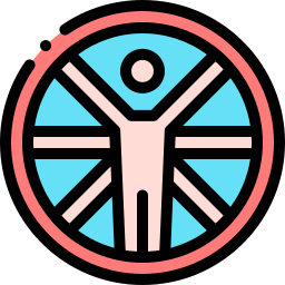 Витрувианский человек иконка