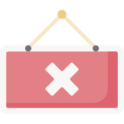 Closed sign icon