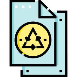 papel reciclado icono