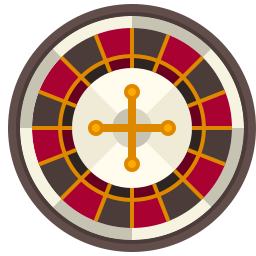 Casino roulette icon