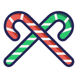 Christmas candy icon