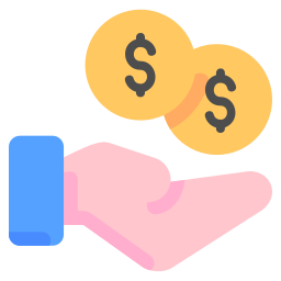 Receive money icon