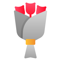 Flower bouquet icon