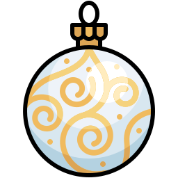 Christmas ornament icon