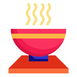 Hot noodles icon