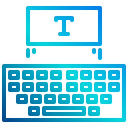 schrijfmachine icoon