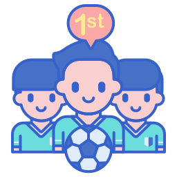 equipo de fútbol icono