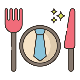 Business dinner icon