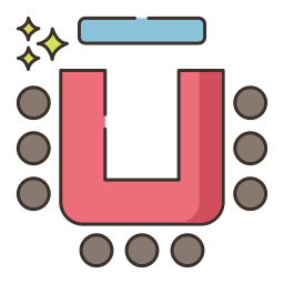 u자형 icon
