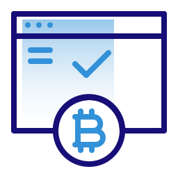 Bitcoin accepted icon