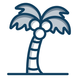 Coconut tree icon