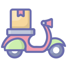 Delivery bike icon