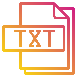 archivo txt icono