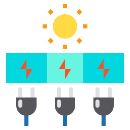 energía solar icono