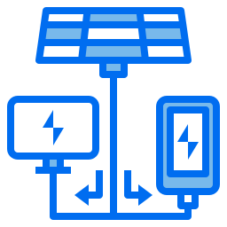 energía solar icono