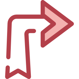 flecha diagonal icono