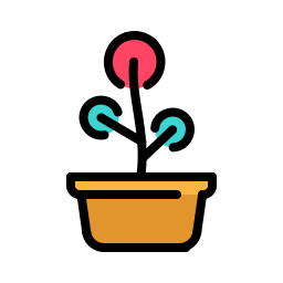 Flower pot icon