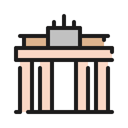 Brandenburg gate icon