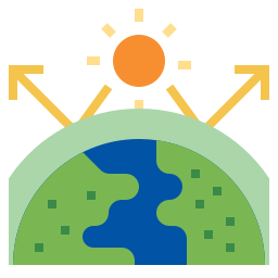 Greenhouse effect icon