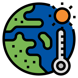 réchauffement climatique Icône