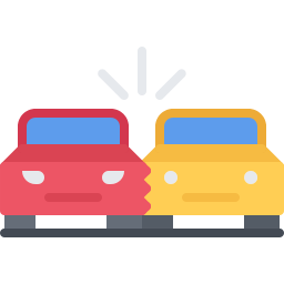 Car accident icon