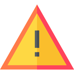 Warning sign icon