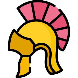 Roman helmet icon