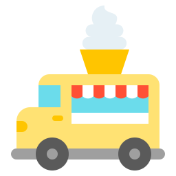 Грузовик с мороженым иконка