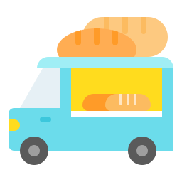 Bakery truck icon