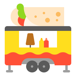 caminhão de comida Ícone
