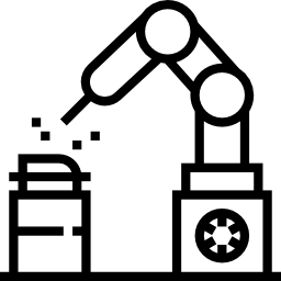 Industrial robot icon