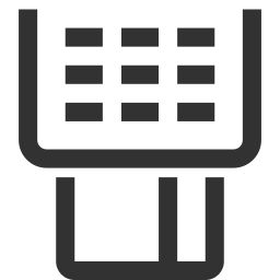 Credit card machine icon