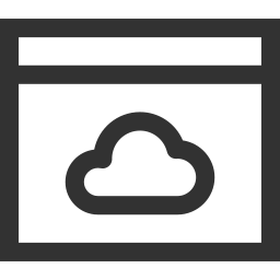 archiviazione cloud icona