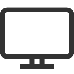 monitor televisivo icona