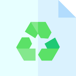 papier de recyclage Icône