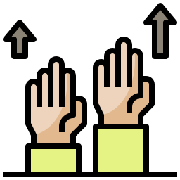 Hand up icon