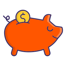 Piggy bank icon