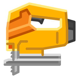 Wood cutter icon