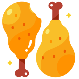 Fried chicken icon