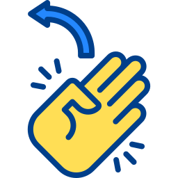 señal de mano icono