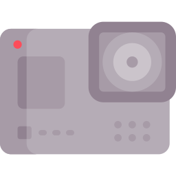 cámara de acción icono