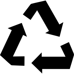 reciclar flechas icono