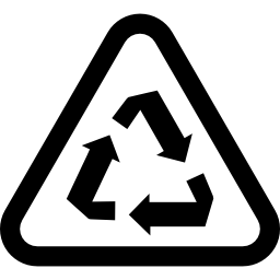 segno di riciclaggio icona