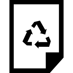 papel reciclado Ícone